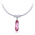 Crystal Ice Necklace Droplet with Swarovski Elements Rose 10050 **CLEARANCE COST PRICE ONLY**