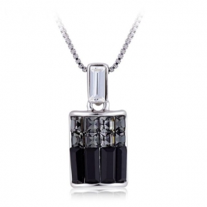 Crystal Ice Necklace with Swarovski Elements Black