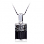 Crystal Ice Necklace with Swarovski Elements Black **CLEARANCE COST PRICE ONLY**