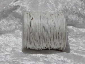 1.5mm White Waxed Cotton