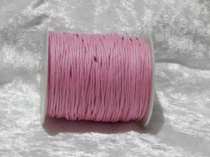1.5mm Pink Waxed Cotton