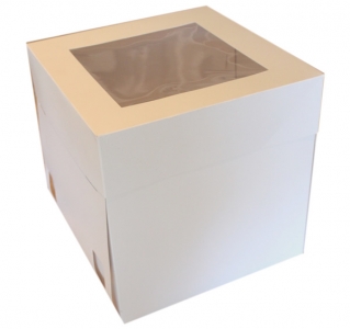 Cake Box 10" with window 25cm Tall