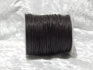 1.5mm Dark Brown Waxed Cotton