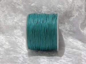 1mm Teal Waxed Cotton