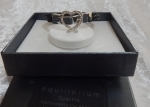 Equilibrium Bracelet Heart Buckle Black **CLEARANCE COST PRICE ONLY**