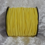 Faux Suede Cord Flat 3mm Bright Yellow