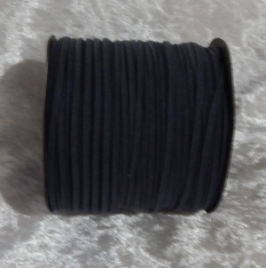 Faux Suede Cord Flat 3mm Dark Blue
