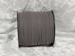 Faux Suede Cord Flat 3mm Grey