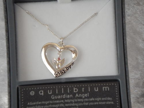 Equilibrium Necklace Guardian Angel Heart Stay Thread n Butter Cake Decorating Supplies