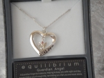 Equilibrium Necklace Guardian Angel Heart - Stay