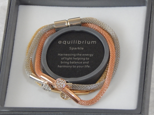 Equilibrium Silver Plated Bracelet Mesh Tree of Life Love You Mum -  Highworth Emporium