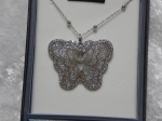 Equilibrium Necklace Filigree Butterfly