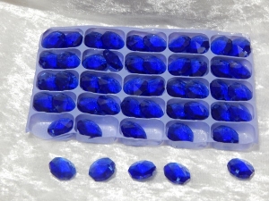 Octagons 14mm 1 Hole - Sapphire