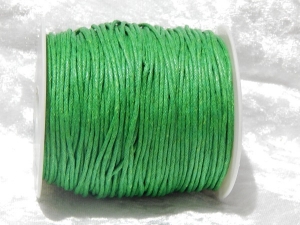 1.5mm Emerald Waxed Cotton