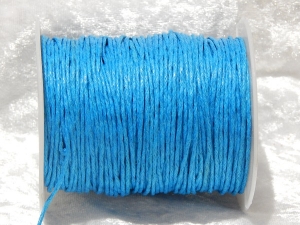 1.5mm Turquoise Waxed Cotton