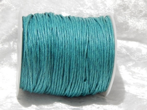 1.5mm Teal Waxed Cotton