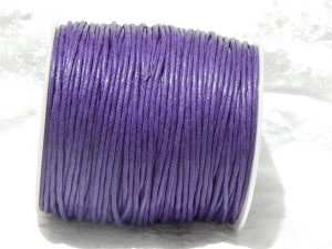 1.5mm Dark Purple Waxed Cotton