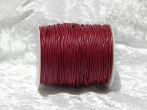 1.5mm Wine Red Waxed Cotton