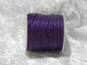 1mm Dark Purple Waxed Cotton