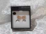 Equilibrium Clip On Earrings Rose Gold Plated - Heart