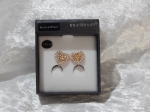 Equilibrium Clip On Earrings Rose Gold Plated - Heart