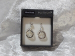 Equilibrium Earrings Silver Plated - Double Rings