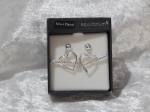 Equilibrium Earrings Silver Plated - Heart & Arrow