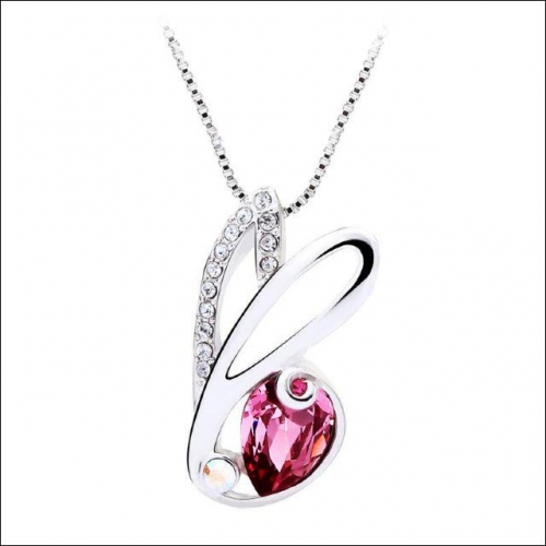 Crystal Ice Necklace with Swarovski Elements Rose 10025
