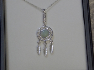 Equilibrium Necklace Quartz Dream Catcher Amazonite