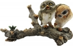 Owls on Log