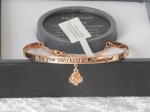Pure Elegance Charm Bangle Rose Gold Plate - Beautiful *CLEARANCE COST PRICE ONLY*