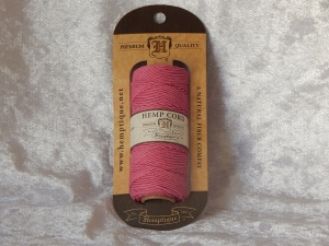 Hemp Cord Spool 50gm Bright Pink 1mm