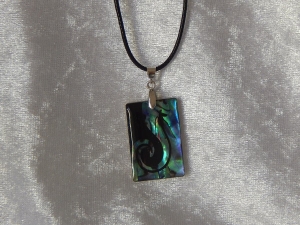Necklace Mother of Pearl Rectangle Small
