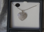 Equilibrium Necklace Mesh Charm - Heart