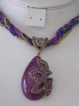 Flower Necklace - Purple