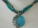 Peacock Necklace - Turquoise