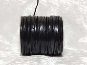 2mm Black Indian Flat Leather Thonging