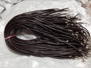 3mm Dark Brown Leather Necklace Cord 