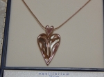 Equilibrium Necklace Earth Tone Heart