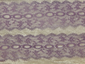 Feather Edge Eyelet Lace Per Meter 37mm Lilac