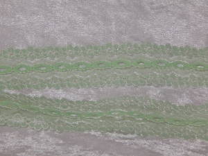 Flower Edge Eyelet Lace Per Meter 30mm Green