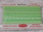Flower Edge Eyelet Lace Pack of 5m Opal Green