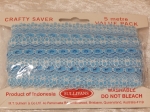 Flower Edge Eyelet Lace Pack of 5m Sky Blue