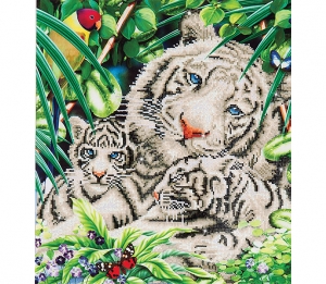 Diamond Dotz White Tiger and Cubs