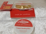 Beading Wire 24 Gauge Gold 18m