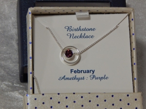 Equilibrium Necklace Birthstone - February