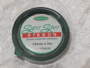 10mm x 3m Double Sided Satin Ribbon Bottle