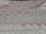 Feather Edge Eyelet Lace Per Meter 35mm White/Pink