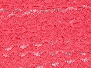 Feather Edge Eyelet Lace Per Meter 37mm Hot Pink