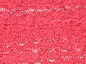 Feather Edge Eyelet Lace Per Meter 37mm Hot Pink